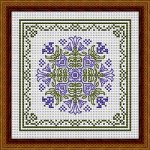 (image for) July Hearts Square With Bellflowers